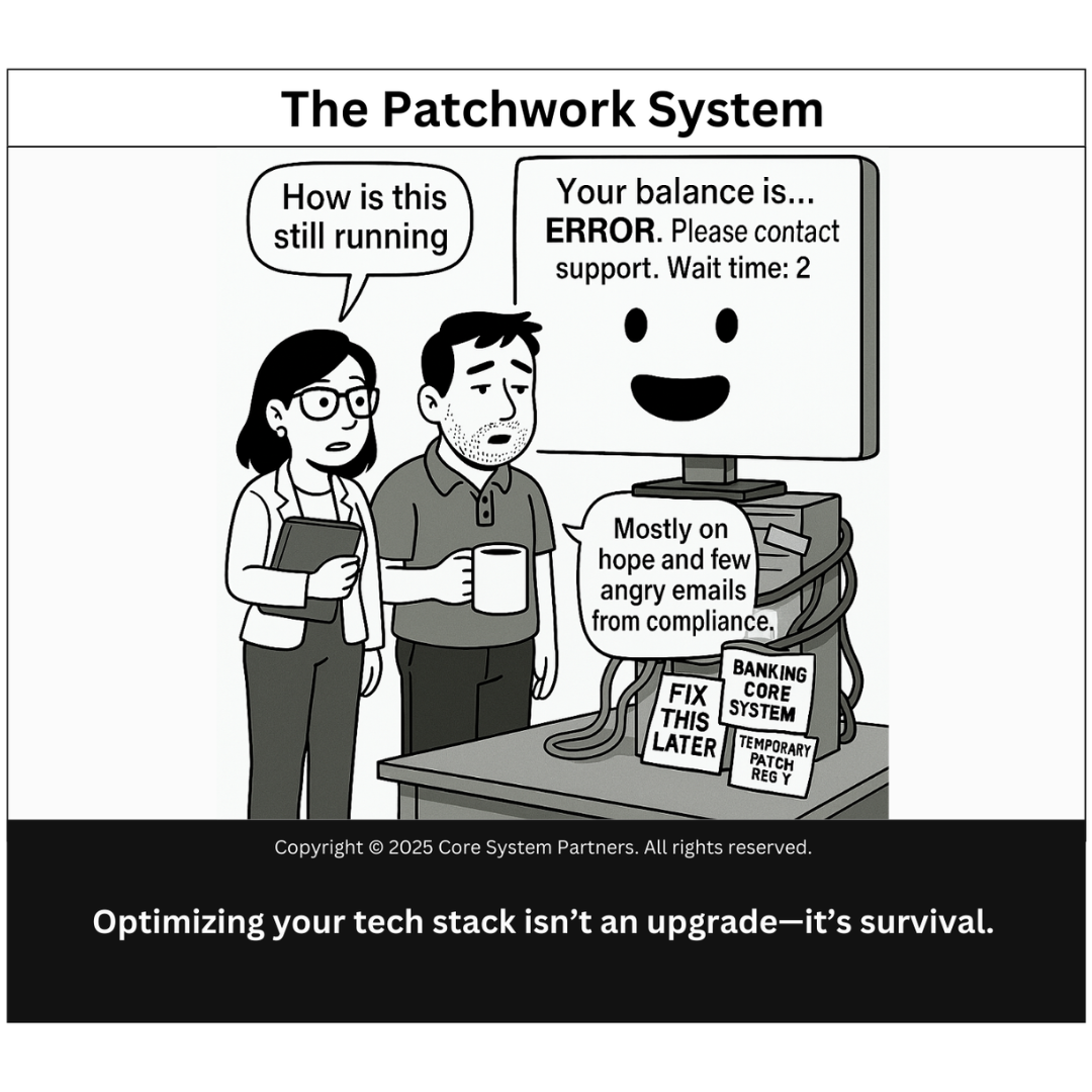 When banking systems run on “hope and angry emails from compliance,” it’s time to rethink your tech stack.