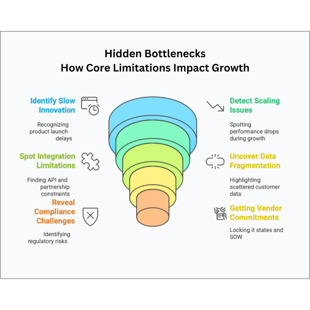 Core system bottlenecks—such as innovation delays, integration limitations, and compliance gaps—can quietly constrain banking growth.