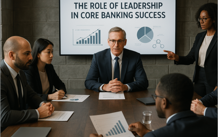 Strong leadership is the blueprint for core banking transformation success—uniting vision, innovation, and change management to guide people and technology toward lasting results.