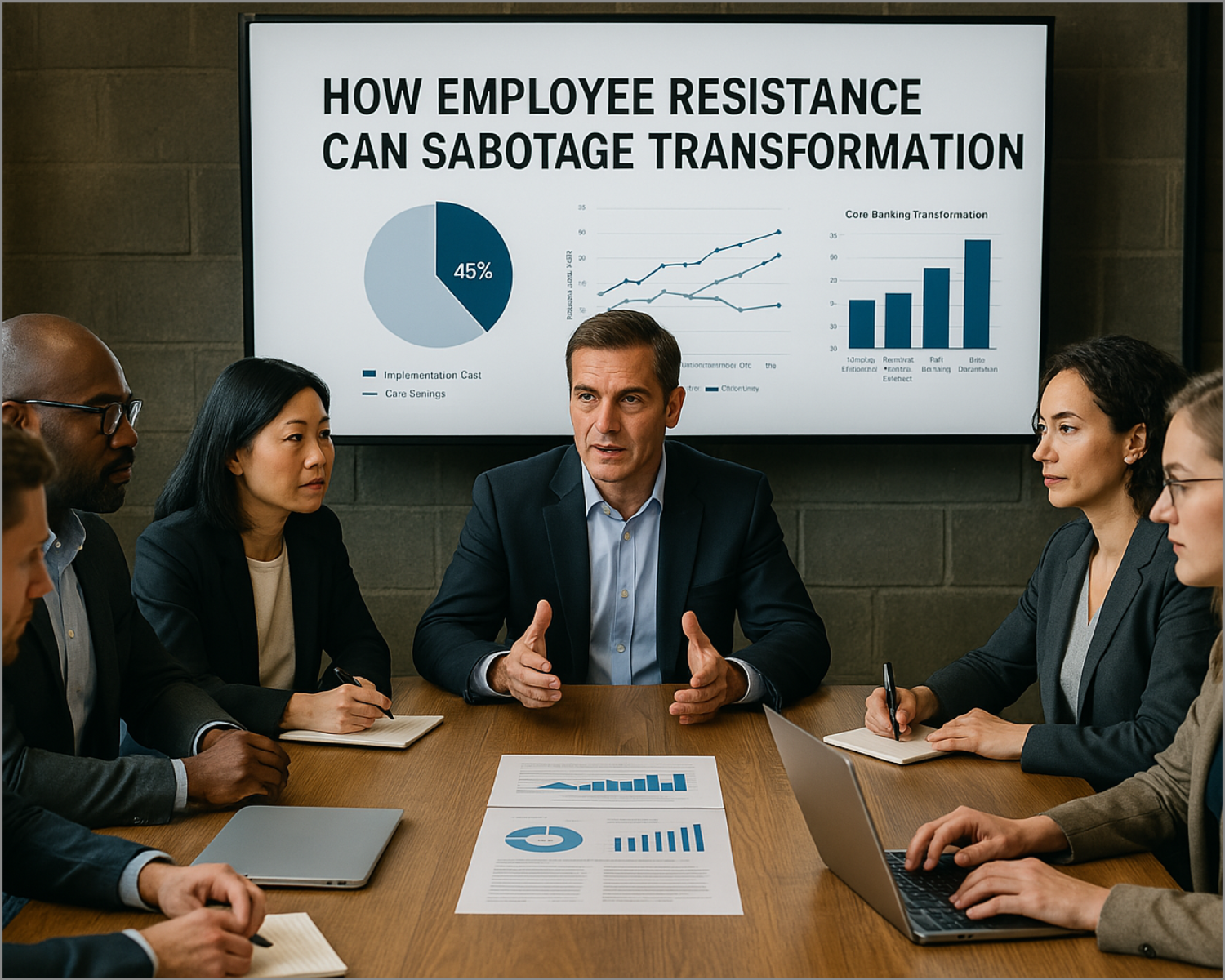Core banking transformations fail more from people than technology—ignoring employee resistance can derail even the best systems.