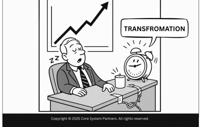 The cost of delay: Transformation snoozes while risks rise.