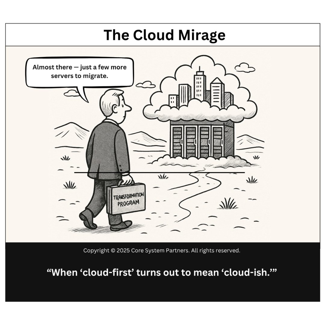 When ‘cloud migration’ still looks like the data center—progress promised, legacy delivered.
