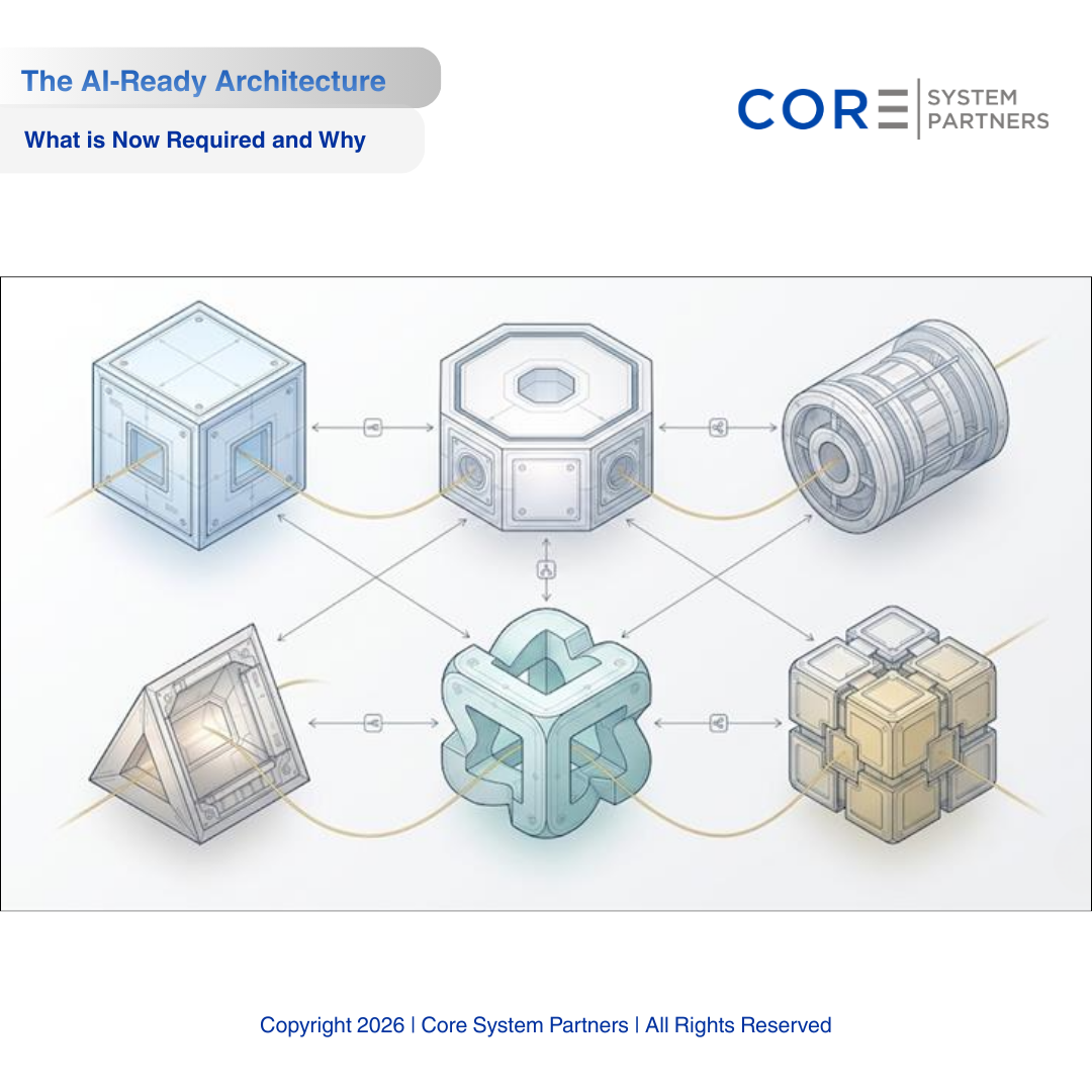 AI-ready banking demands more than new tools—it requires modern architecture with clear domains, modular services, real-time events, unified data, built-in governance, and an operating model built for continuous change.