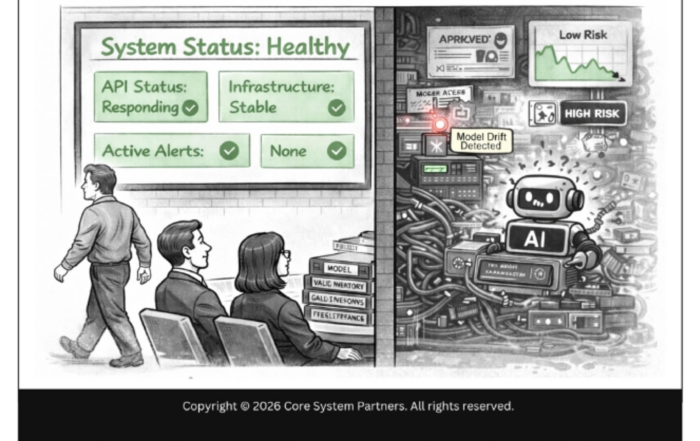 AI systems can appear healthy while outcomes degrade, resilience depends on monitoring decisions, not just uptime.