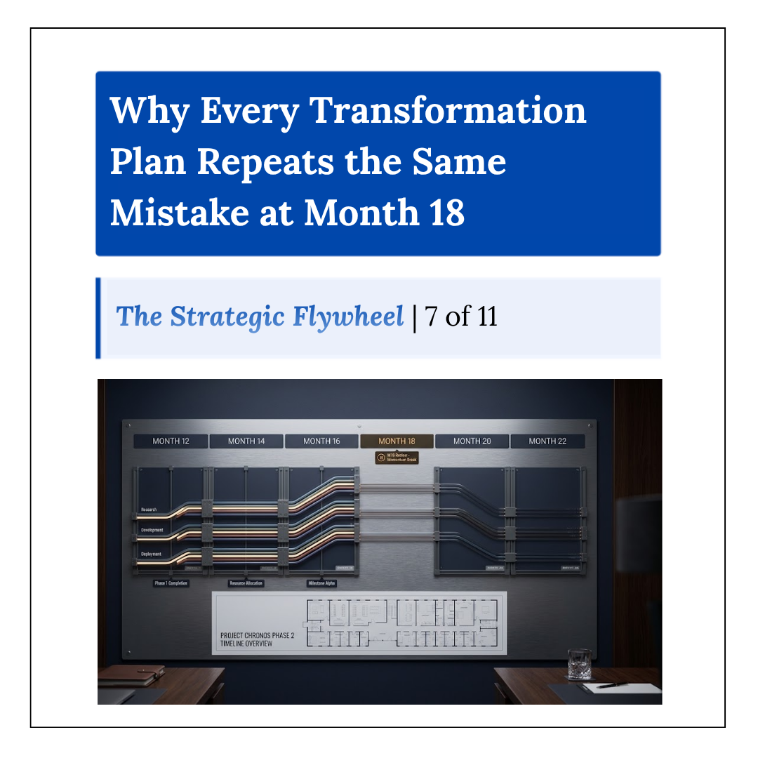 Transformation rarely fails all at once. Around Month 18, shifting priorities, resource pressure, and execution drift can quietly derail even the strongest banking transformation plans.